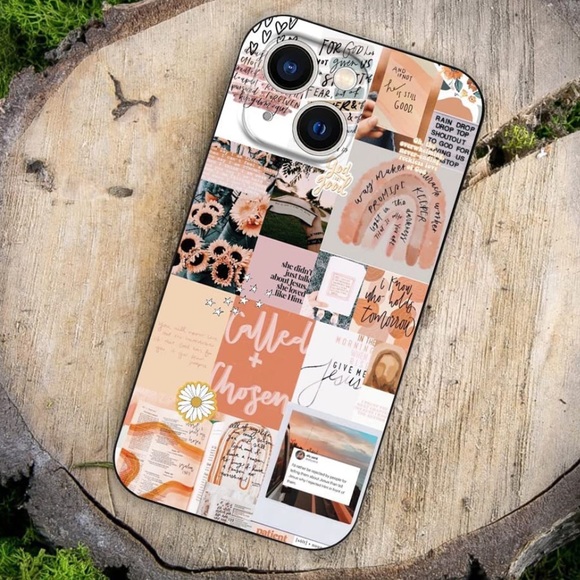 iPhone 14 Plus Christian / Motivational Aesthetic Collage Case - Picture 1 of 7